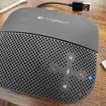 Logitech P710E Mobile Speakerphone Bluetooth Usb Conference W/ Case. Fixed Price $25.99.