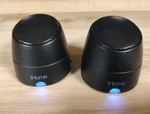 Ihome IHM79 Black Portable Rechargeable Speakers W/charger. Fixed Price $15.00.
