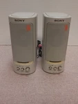 Sony White SRS-58PC Active System Computer 5W. Fixed Price $34.99.