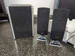 Insignia NS-3099 3-PIECE 2.1 Subwoofer & Flat Panel Satellites Box. Fixed Price $29.99.