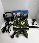 Sony PS4 Slim 1TB Call Of Duty WW2 Edition Camo Bundle W/ Games Camera Tested. Fixed Price $180.00.