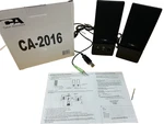 Lot Of 4 New Cyber Acoustics CA-2016 Computer Speakers (6177). Fixed Price $38.89.