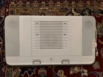 Logitech Lapdesk N700, White & Brown, Tested + Working Speakers Fan!. Fixed Price $100.00.