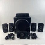 Logitech Z906 5.1 Surround Sound Speaker System Full Set No Remote Tested. Fixed Price $249.97.
