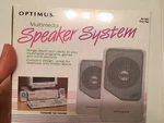 Vintage Optimus 40-1401 Pair Mini Wired Portable Speaker System Lightweight. Fixed Price $20.00.
